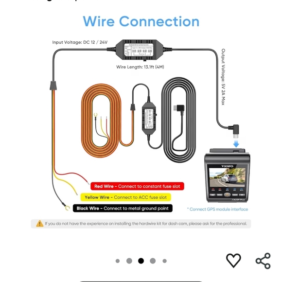 VIOFO Hardwire Kit For DASH CAMS New In Box - Picture 8 of 12
